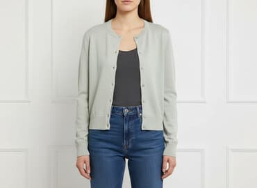 kamizelka futerko h m: H&M, Kardigan damski, rozmiar S — 6