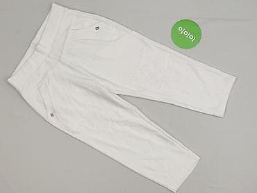 sandalki biale: Spodnie 3/4 damskie, rozmiar S — 2