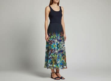 wzorzysta spódnice midi: Ombre, Spódnica damska, rozmiar S — 1