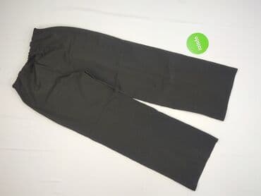 jeansy plus size wysoki stan: Spodnie materiałowe damskie, L — 3