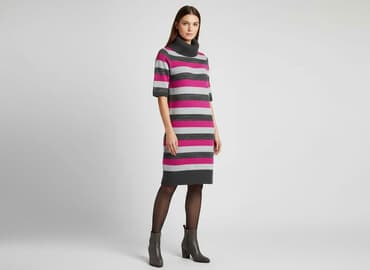 długi sweter z golfem sukienka: Women`s dress, size S — 1