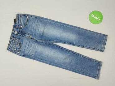 biała sukienka dla dziewczynki: Spodnie jeansowe, 7 lat, 122/128, stan - Idealny — 2