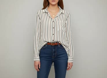 koszula w paski bershka: Koszula damska, rozmiar S — 6