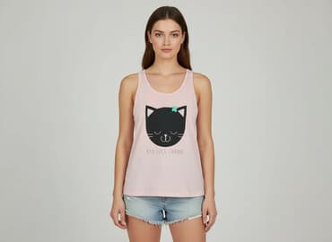 ubrania z kotem: Forever 21, Top damski, rozmiar M — 7