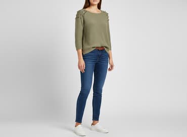 kurtki puchowe damskie hm: H&M, Sweter damski, rozmiar M — 7