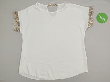 srebrne bluzki wieczorowe: Bluzka damska, rozmiar 5XL — 2