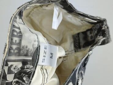 czarne materialowe spodnie: Jeansy damskie, M — 4