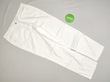 wide jeans: Spodnie materiałowe damskie, rozmiar M — 2