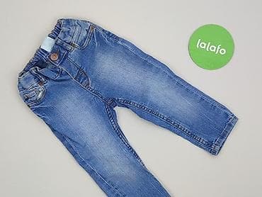 dresy mango: Spodnie jeansowe, H&M, 9-12 miesięcy, stan - Bardzo dobry — 2