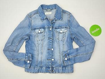 bluza basic hm: H&M L.O.G.G., Kurtka jeansowa damska, rozmiar M — 2