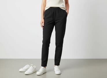 rajstopy i pończochy damskie calvin klein: Kaffe, Spodnie materiałowe damskie, L — 7