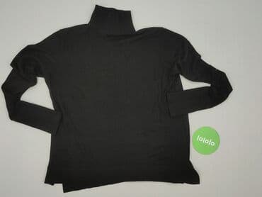 top z piórami czarny: Zara, Golf damski, L — 2