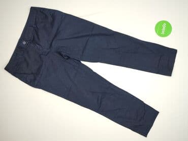 granatowe chinosy damskie: Vero Moda, Spodnie materiałowe damskie, rozmiar L — 2