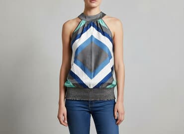 koszulka na ramiączkach jedwabna: Vero Moda, T-shirt damski, rozmiar S — 7