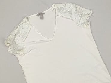 biale bluzki z gipiurą: H&M, Bluzka damska, rozmiar S — 1