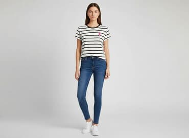 bluzki w paski sinsay: Sinsay, T-shirt damski, rozmiar XS — 1