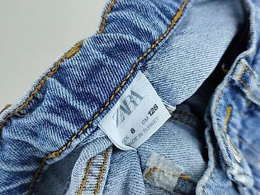 baleriny c a: Spodnie jeansowe, Zara, 8 lat, 128, stan - Bardzo dobry — 4