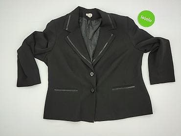 mandarin collar blazer: High, Marynarka damska, rozmiar 4XL — 2