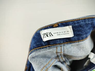 zara woskowane spodnie: Zara, Jeansy damskie, rozmiar M — 4