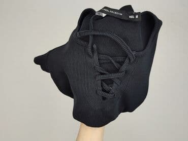 czarne t shirty damskie w serek: T-shirt damski, rozmiar M — 6