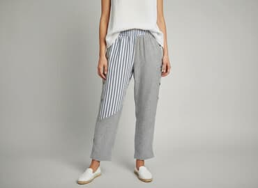 dobry materiał na spodnie: Spodnie materiałowe damskie, rozmiar L — 1