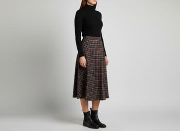 spódnice w kratę plus size: Spódnica damska, rozmiar M — 1