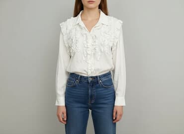 białe bluzki adidas: Reserved, Bluzka damska, rozmiar L — 8