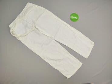 spódnico spodnie lniane: Spodnie materiałowe damskie, rozmiar L — 4