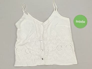 koszulka na ramiaczkach z koronka: Bluzka damska, rozmiar S — 4