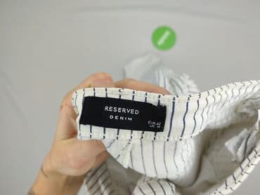 biale szerokie jeansy: Reserved, Jeansy damskie, rozmiar XL — 4