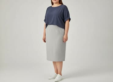 spódnice midi obcisła: Spódnica damska, rozmiar 5XL — 1