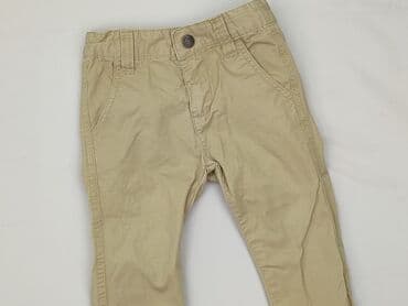 stradivarius spodnie biale: Baby material trousers, 9-12 months, 74-80 cm, condition - Very good — 1