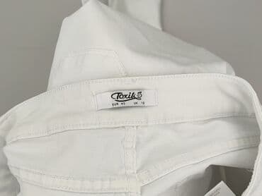 biale szerokie jeansy: Toxik3, Jeansy damskie, rozmiar L — 4