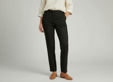 buty szerokie w palcach damskie: Spodnie materiałowe damskie, rozmiar M — 9