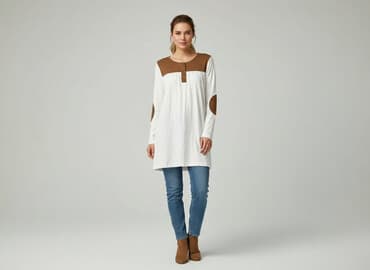 modne duże rozmiary bluzki i tuniki: Tunika damska, rozmiar S — 1