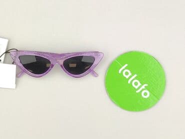 złote dodatki do zielonej sukienki: Glasses, Sunglasses, Cat eyes design, condition - Perfect — 2
