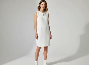 zara sukienka bufiaste rękawy: Reserved, Sukienka damska, rozmiar M — 6