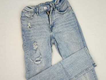 spodnie woskowane matowe: Jeans, H&M, 14 years, 164, condition - Very good — 1