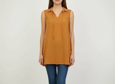 bluzki z przekładanym dekoltem: TXM, Tunika damska, rozmiar S — 1