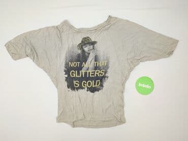 białe bluzki ze zlotym nadrukiem: Fresh Made, Bluzka damska, rozmiar L — 3