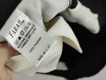 spodnie z wysokim stanem dla kogo: Farah, Men's trousers, size L — 4