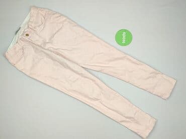 legginsy woskowane wysoki stan: Material trousers for women, size L (EU 40) — 2