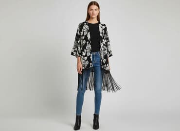 kimono kurtka: H&M Divided, Narzutka damska, rozmiar XS — 6