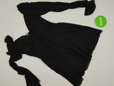 czerwona sukienka czarne rajtuzy: Sukienka damska, M — 2