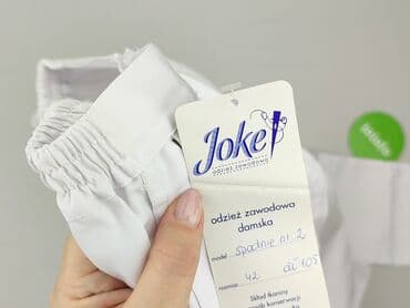 krótkie spodenki w pracy a bhp: Spodnie materiałowe damskie, rozmiar L — 4