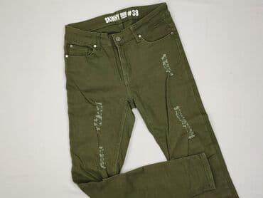 Spodnie materiałowe: Skinny, Spodnie materiałowe damskie, rozmiar M