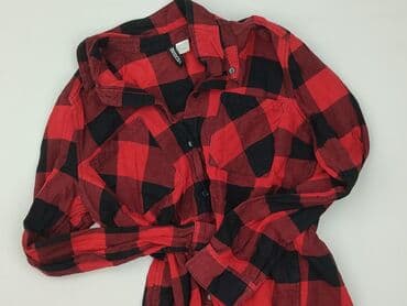 koszula w kratę damska czerwona: H&M Divided, Koszula damska, rozmiar S — 1
