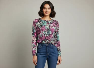 eleganckie bluzki fioletowe: Atelier, Bluzka damska, rozmiar M — 6