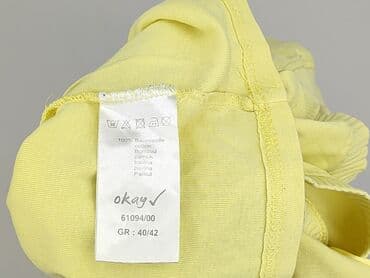 bluzka żółta w czarne paski: Okay, Top damski, rozmiar L — 5
