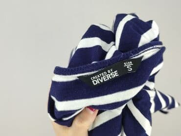 koszulka w niebieskie paski: Diverse, Bluzka damska, S — 4